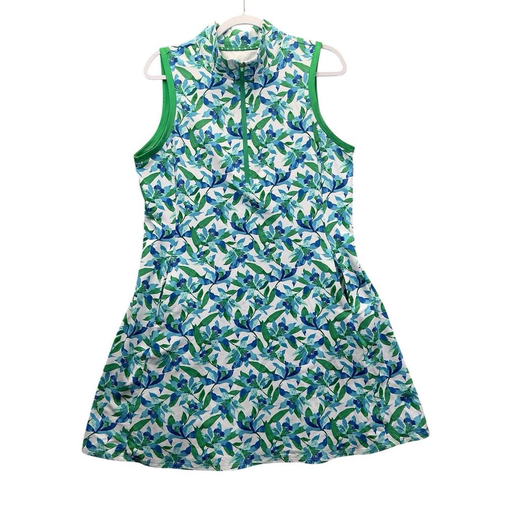 Tommy Bahama Racquet & Paddle Tennis Golf Dress Tropical with Pockets L